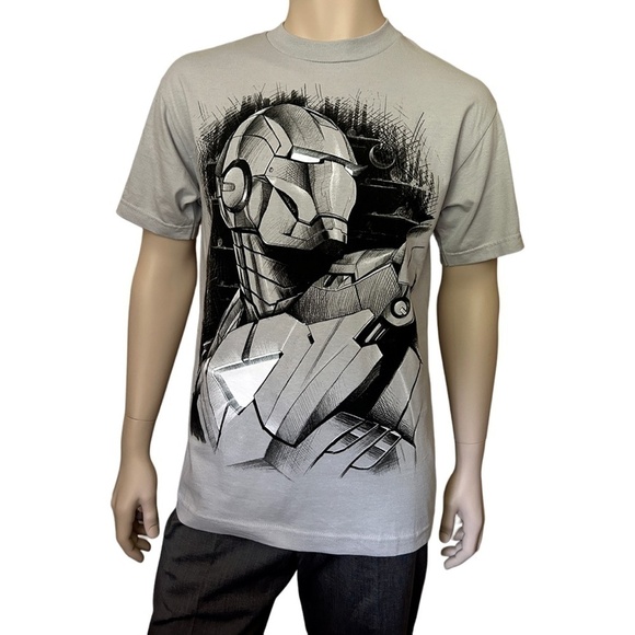 Marvel Comics Iron Man 2 Graphic Tee t-shirt Top Shirt Short Sleeve 100% Cotton - Picture 2 of 10